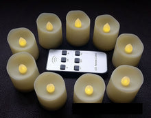 Load image into Gallery viewer, Set of 6 White Flickering Candles