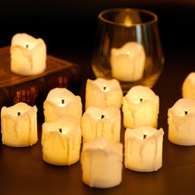 Load image into Gallery viewer, Pack of 12 LED Flameless Votive Candles